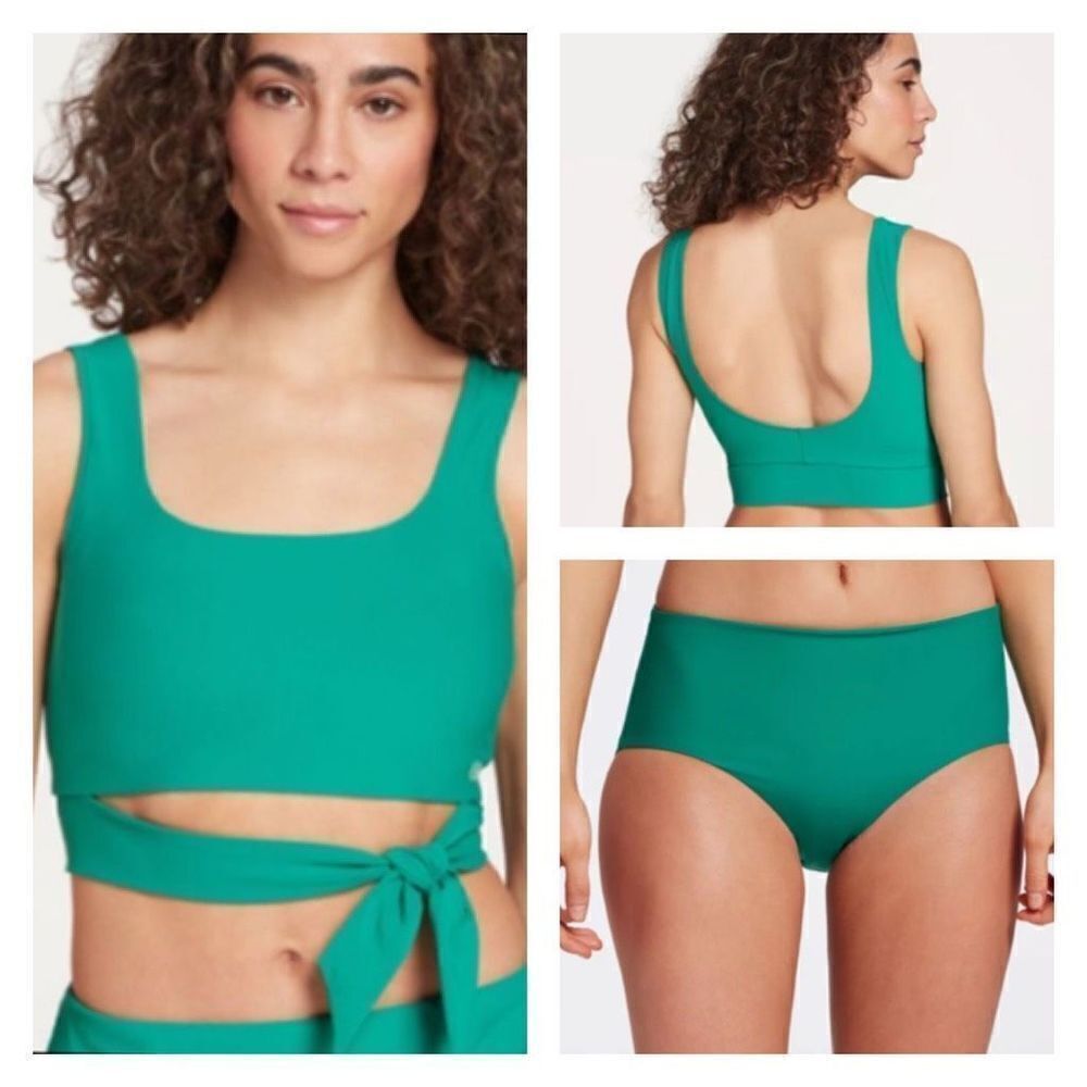 NWT CALIA by Carrie Underwood LL Bikini Top and Midrise Power Sculpt Bottom XS